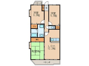 ロイヤルパレスフジの物件間取画像